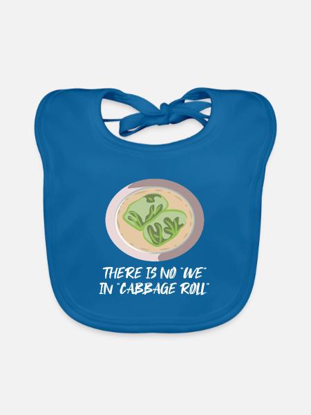 Herzhafte Kohlrouladen Balkanküche - Baby Bio-Lätzchen - Pfauenblau
