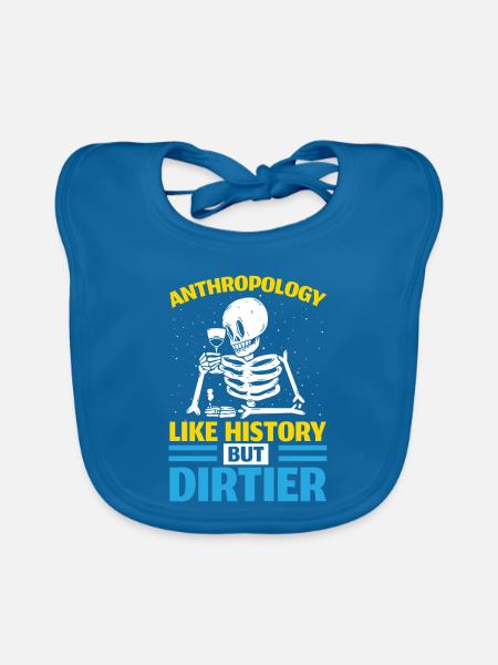Anthropologie Wie Geschichte, aber schmutziger - Baby Bio-Lätzchen - Pfauenblau