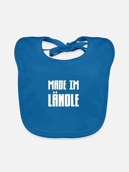 Made im Ländle - Baby Bio-Lätzchen - Pfauenblau