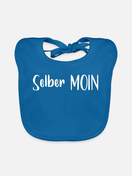 Gesichtsmaske Moin - Baby Bio-Lätzchen - Pfauenblau