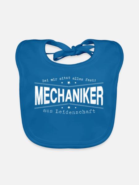 Mechaniker Mechatroniker Handwerker - Baby Bio-Lätzchen - Pfauenblau
