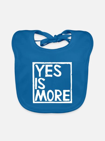 yes is more - Baby Bio-Lätzchen - Pfauenblau