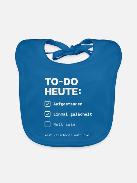 todo-heute - Baby Bio-Lätzchen - Pfauenblau