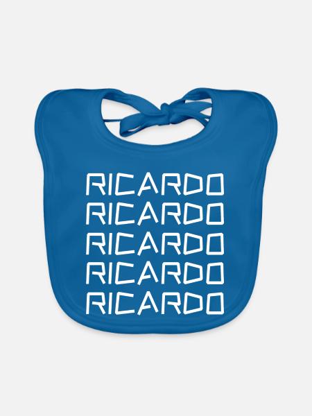 Ricardo - Baby Bio-Lätzchen - Pfauenblau