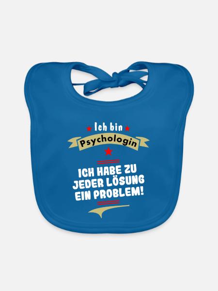 ich bin psychologin - Baby Bio-Lätzchen - Pfauenblau