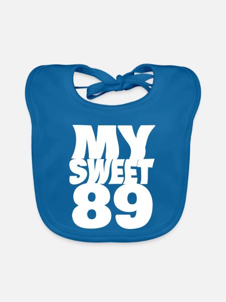 89 - Baby Bio-Lätzchen - Pfauenblau