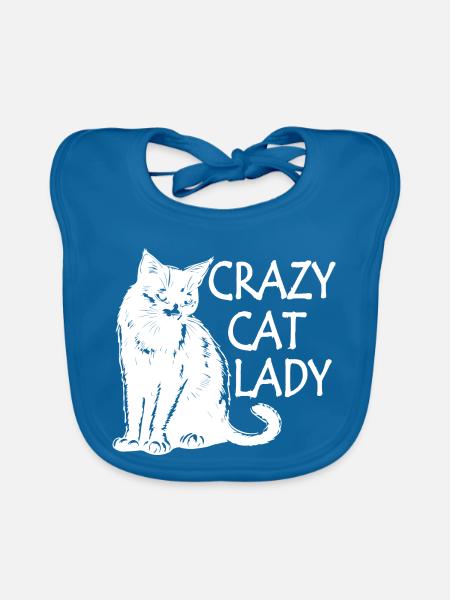 Cat cat - Baby Bio-Lätzchen - Pfauenblau