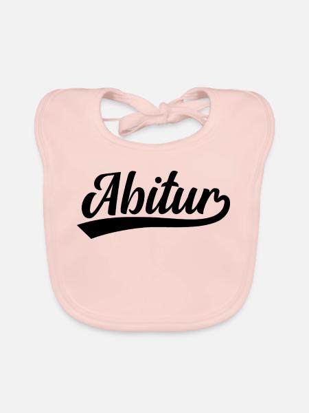 Abitur Abi - Baby Bio-Lätzchen - Rose - Vorne
