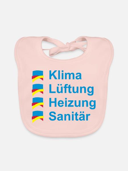Klima Lüftung Heizung Sanitär - Baby Bio-Lätzchen - Rose