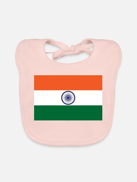 Indien - Baby Bio-Lätzchen - Rose