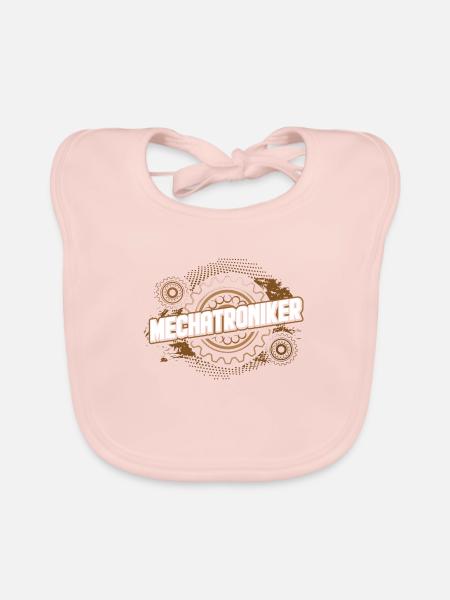 Mechatroniker - Baby Bio-Lätzchen - Rose - Vorne