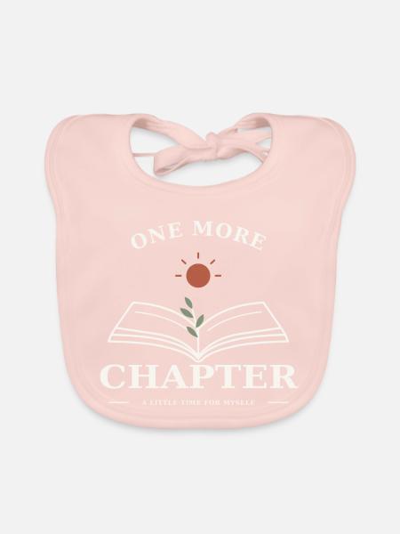 One More Chapter – Buch & Lesezeit - Baby Bio-Lätzchen - Rose