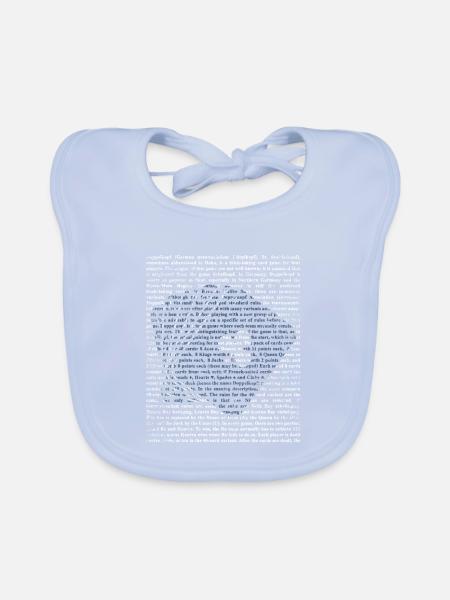 Trickreicher Doppelkopf Spielabend - Baby Bio-Lätzchen - sky Blue