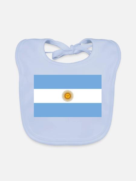 Argentinien - Baby Bio-Lätzchen - sky Blue