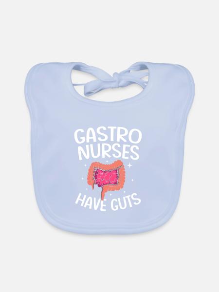 Gastroenterologie - Baby Bio-Lätzchen - sky Blue - Vorne
