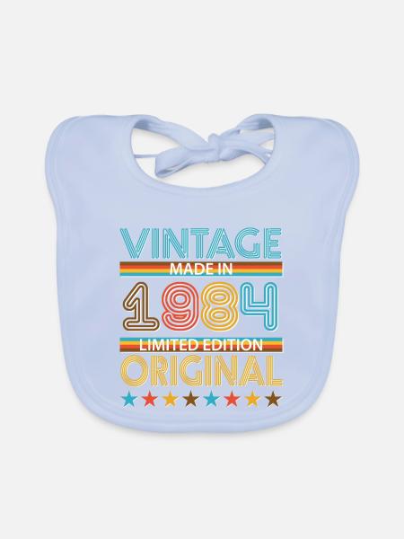 1984 - Baby Bio-Lätzchen - sky Blue