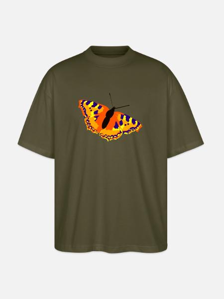 butterfly - Stanley/Stella Oversized Unisex Organic T-shirt Blaster 2.0 - khaki