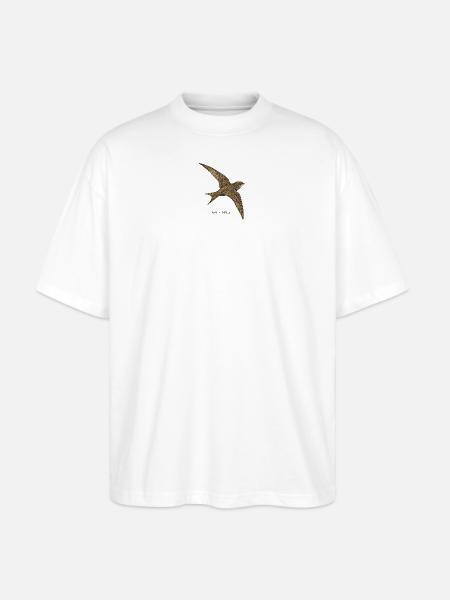Mauersegler – Apus Apus - Stanley/Stella Oversized Unisex Bio T-Shirt Blaster 2.0 - Weiß