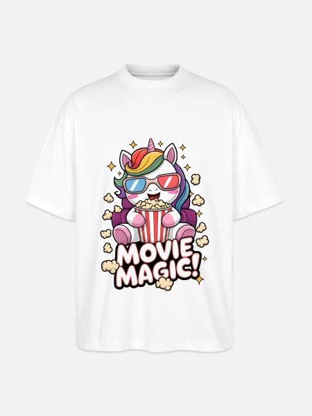 Movie Magic! - Stanley/Stella Oversized Unisex Organic T-shirt Blaster 2.0 - white