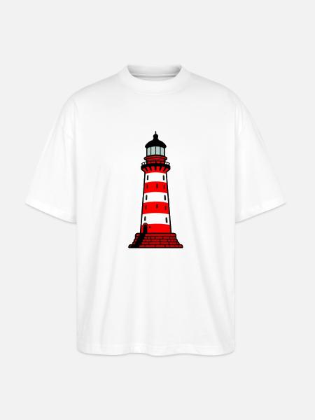 Leuchtturm - Stanley/Stella Oversized Unisex Bio T-Shirt Blaster 2.0 - Weiß