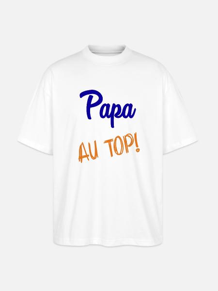 DAD - Stanley/Stella Oversized Unisex Organic T-shirt Blaster 2.0 - white