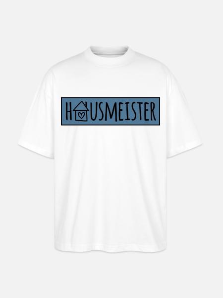 Hausmeister - Stanley/Stella Oversized Unisex Bio T-Shirt Blaster 2.0 - Weiß