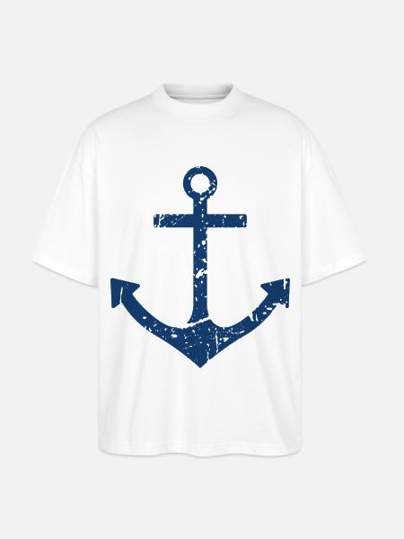 Ancre - T-shirt bio Blaster 2.0 coupe oversize Stanley/Stella Unisexe - blanc