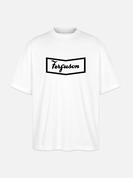 Ferguson TE20 hood logo - Stanley/Stella Oversized Unisex Organic T-shirt Blaster 2.0 - white