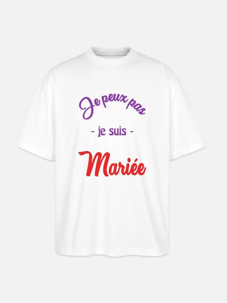 MARIEE. FUTURE MARIEE - T-shirt bio Blaster 2.0 coupe oversize Stanley/Stella Unisexe - blanc