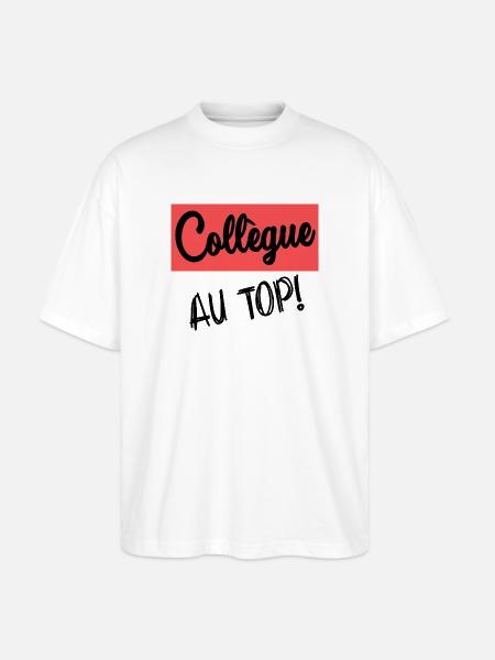 COLLEAGUE. START. RETIREMENT - Stanley/Stella Oversized Unisex Organic T-shirt Blaster 2.0 - white