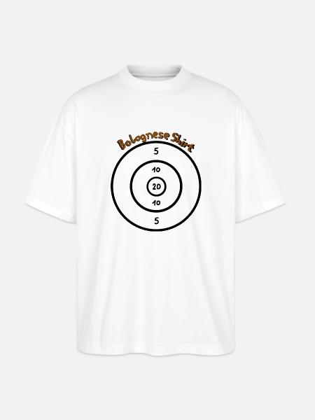 Bolognese Shit - Stanley/Stella Oversized Unisex Organic T-shirt Blaster 2.0 - white