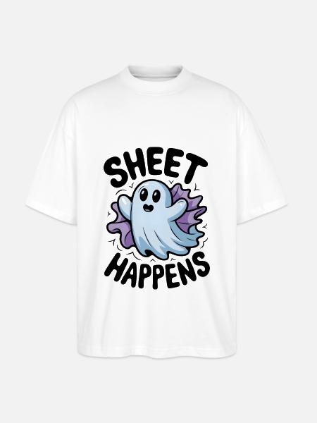 Blatt passiert - Stanley/Stella Oversized Unisex Bio T-Shirt Blaster 2.0 - Weiß