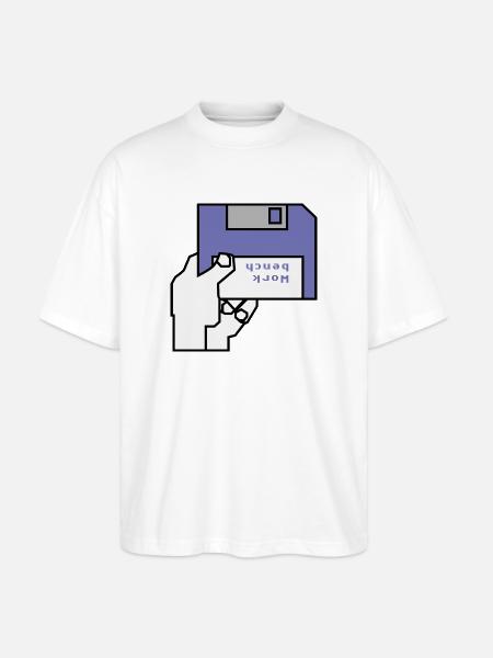 Banc de travail - T-shirt bio Blaster 2.0 coupe oversize Stanley/Stella Unisexe - blanc