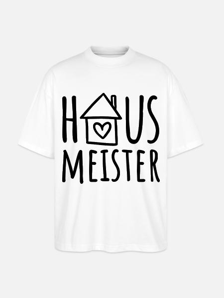 Hausmeister - Stanley/Stella Oversized Unisex Bio T-Shirt Blaster 2.0 - Weiß
