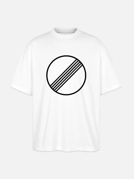 UNLIMITED MOTORWAY GERMANY - Stanley/Stella Oversized Unisex Organic T-shirt Blaster 2.0 - white