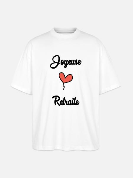 COLLEAGUE. START. RETIREMENT - Stanley/Stella Oversized Unisex Organic T-shirt Blaster 2.0 - white