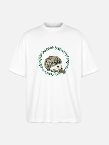 Hérisson - T-shirt bio Blaster 2.0 coupe oversize Stanley/Stella Unisexe - blanc
