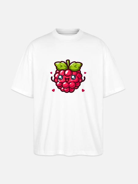 Framboise d'amour - T-shirt bio Blaster 2.0 coupe oversize Stanley/Stella Unisexe - blanc