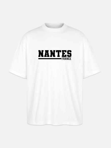 Nantes | France - Stanley/Stella Oversized Unisex Organic T-shirt Blaster 2.0 - white