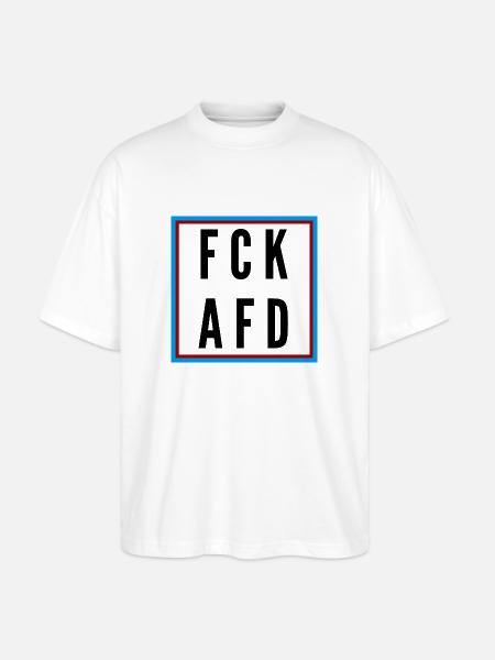 AFD Nein Danke! - Stanley/Stella Oversized Unisex Bio T-Shirt Blaster 2.0 - Weiß
