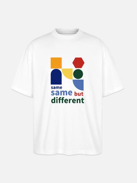 same same but different - Stanley/Stella Oversized Unisex Bio T-Shirt Blaster 2.0 - Weiß