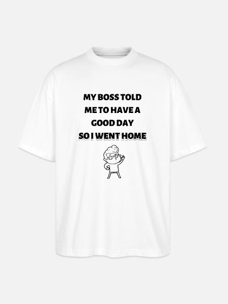 Feierabend - Stanley/Stella Oversized Unisex Bio T-Shirt Blaster 2.0 - Weiß
