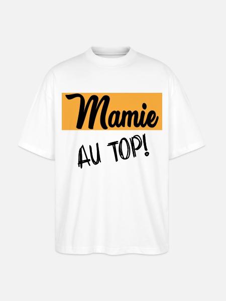 MAMIE - T-shirt bio Blaster 2.0 coupe oversize Stanley/Stella Unisexe - blanc