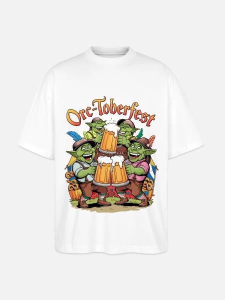 Orc-toberfest - T-shirt bio Blaster 2.0 coupe oversize Stanley/Stella Unisexe - blanc