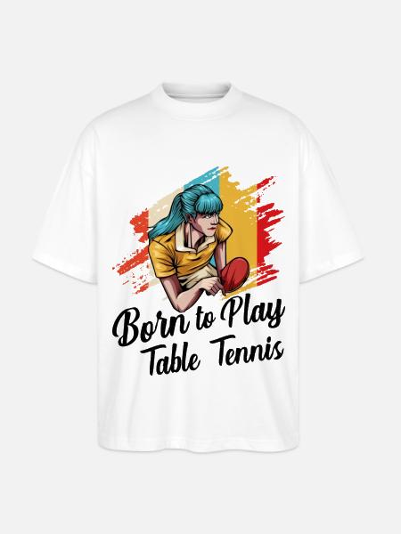 Ping-pong - T-shirt bio Blaster 2.0 coupe oversize Stanley/Stella Unisexe - blanc