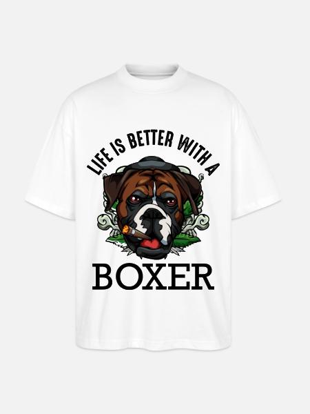 boxeur - T-shirt bio Blaster 2.0 coupe oversize Stanley/Stella Unisexe - blanc