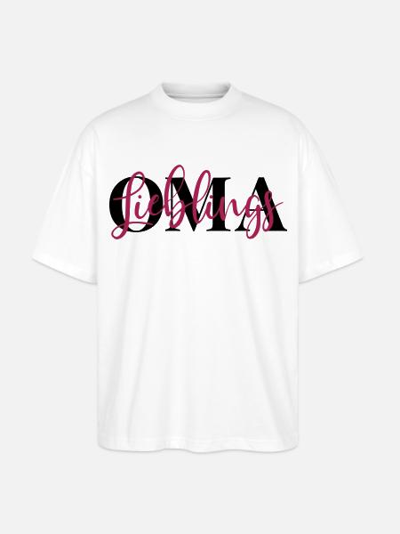 Lieblingsoma Oma - Stanley/Stella Oversized Unisex Bio T-Shirt Blaster 2.0 - Weiß