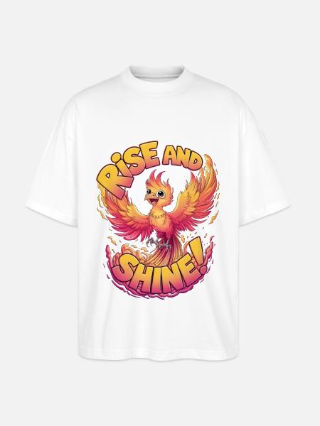 Raus aus den Federn - Stanley/Stella Oversized Unisex Bio T-Shirt Blaster 2.0 - Weiß