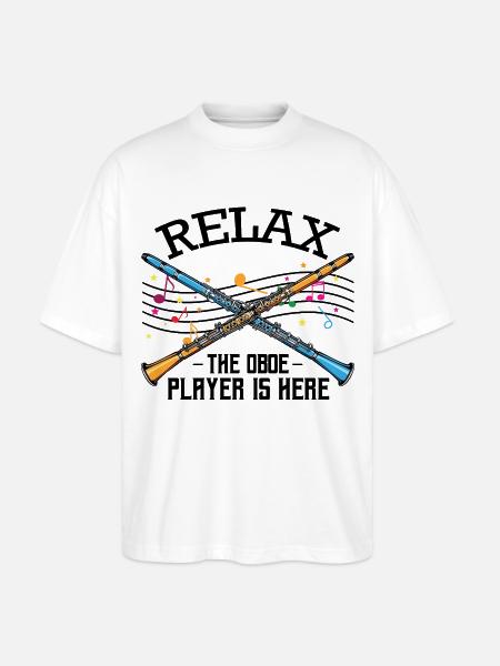 hautbois - T-shirt bio Blaster 2.0 coupe oversize Stanley/Stella Unisexe - blanc