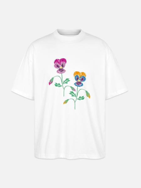 Pensée - T-shirt bio Blaster 2.0 coupe oversize Stanley/Stella Unisexe - blanc